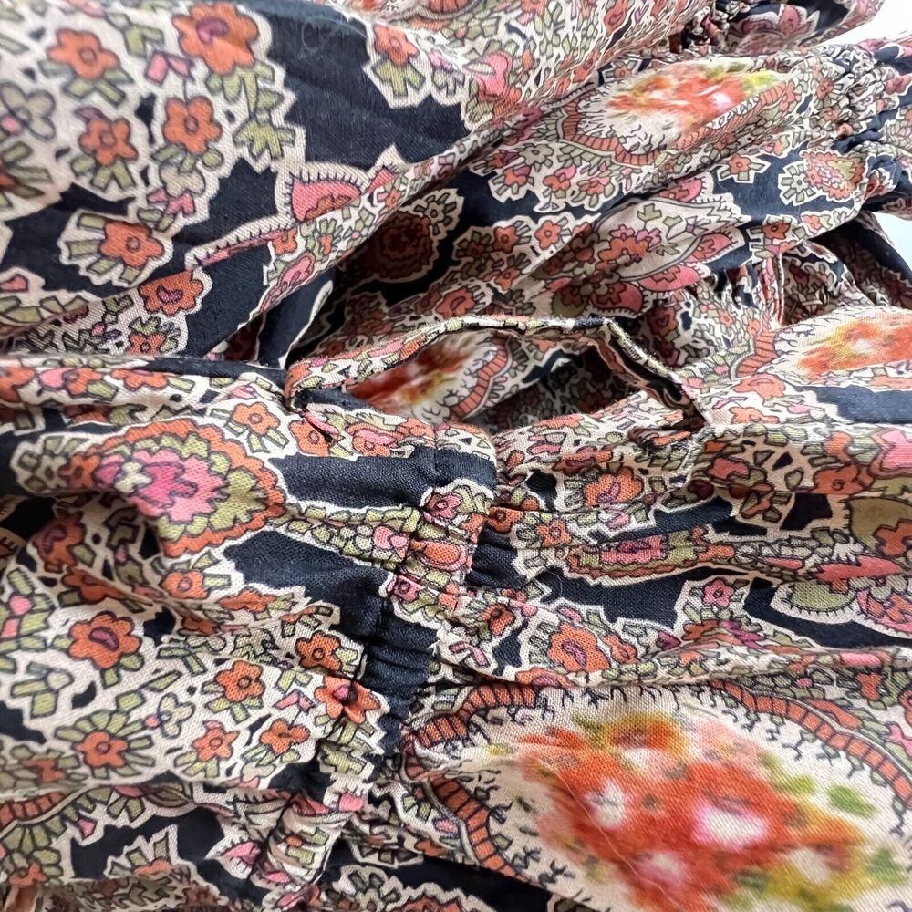Anthropologie Kristinit Floral Maxi Dress Size Small Tiered - Picture 12 of 13